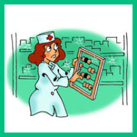 выкладка в аптеке